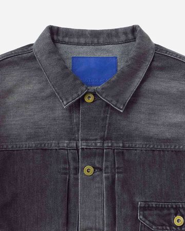 MEN | Light Type 1 Denim Jacket 9oz Washed Black,WASHED BLACK, large image number 6