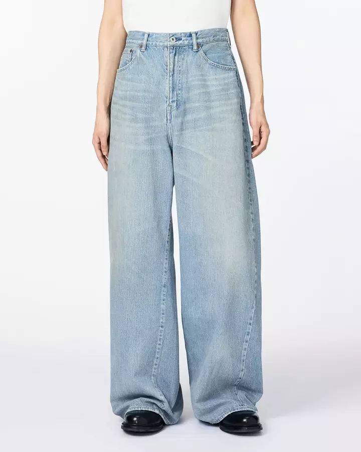 MEN | ReDESIGN Skew Wide Jeans 12oz Light Indigo,, medium