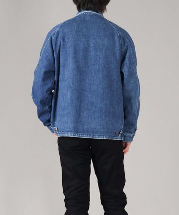 11oz Denim Smooth Swing Top Jacket,MEDIUM INDIGO, large image number 2