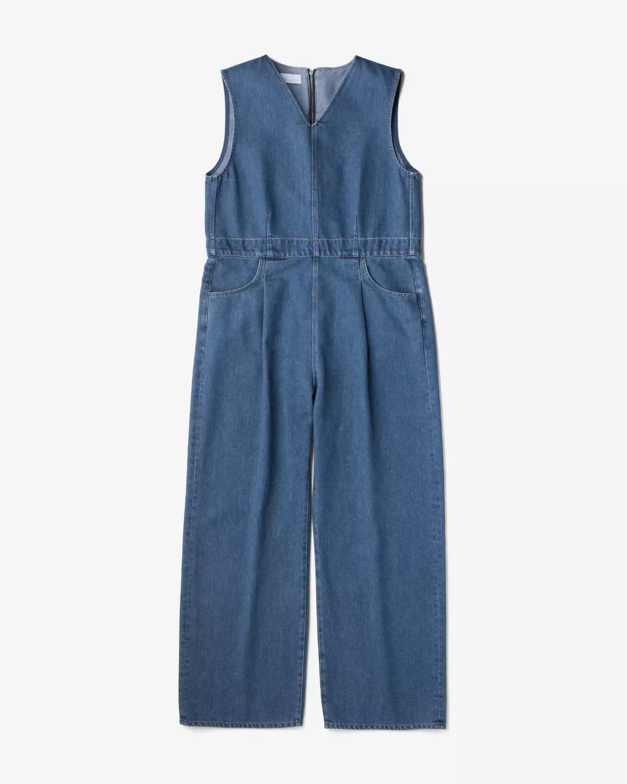WOMEN | Light Denim Overalls 9oz Medium Indigo,MEDIUM INDIGO, large image number 5