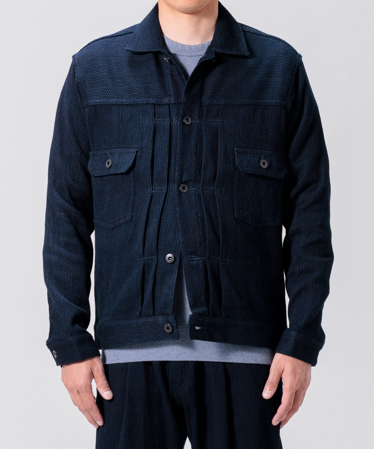 Sashiko Type2 Jacket,INDIGO, large image number 0