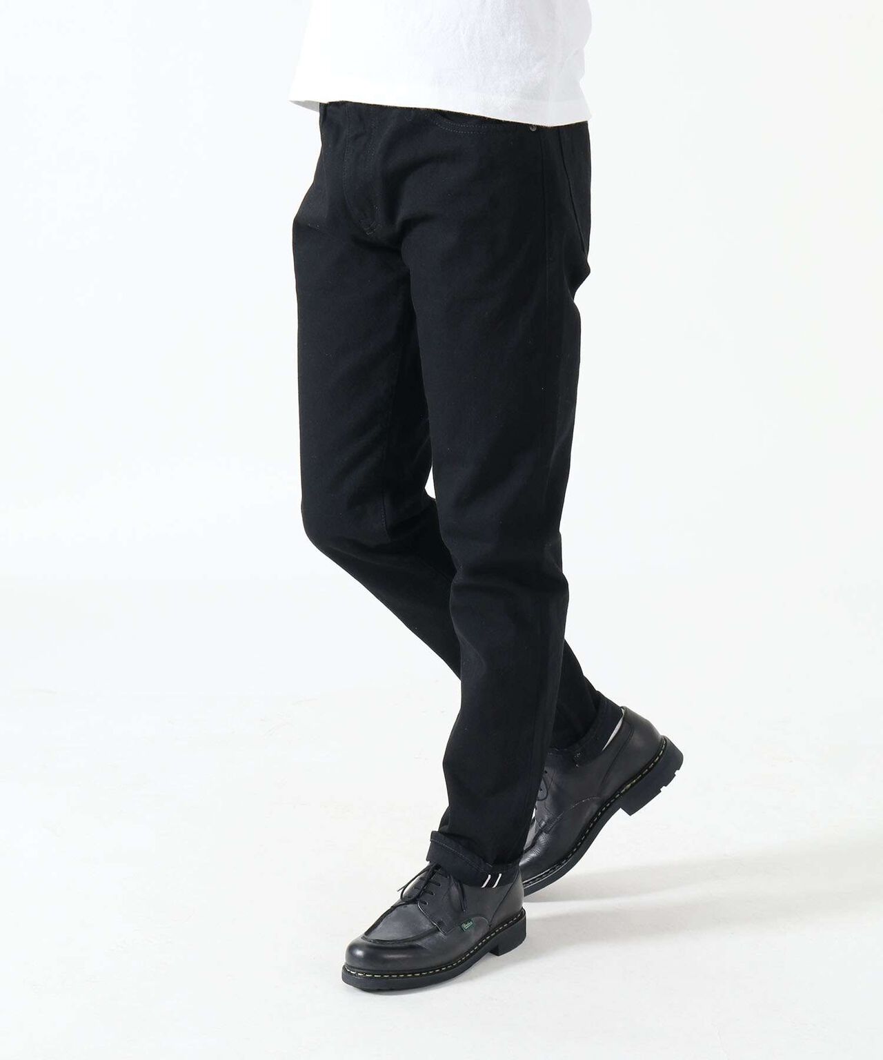 J314 14oz Black Straight Selvedge Jeans,BLACK, large image number 2