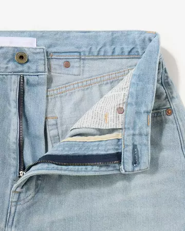 MEN | ReDESIGN Skew Straight Jeans 12oz Light Indigo,LIGHT INDIGO, large image number 6