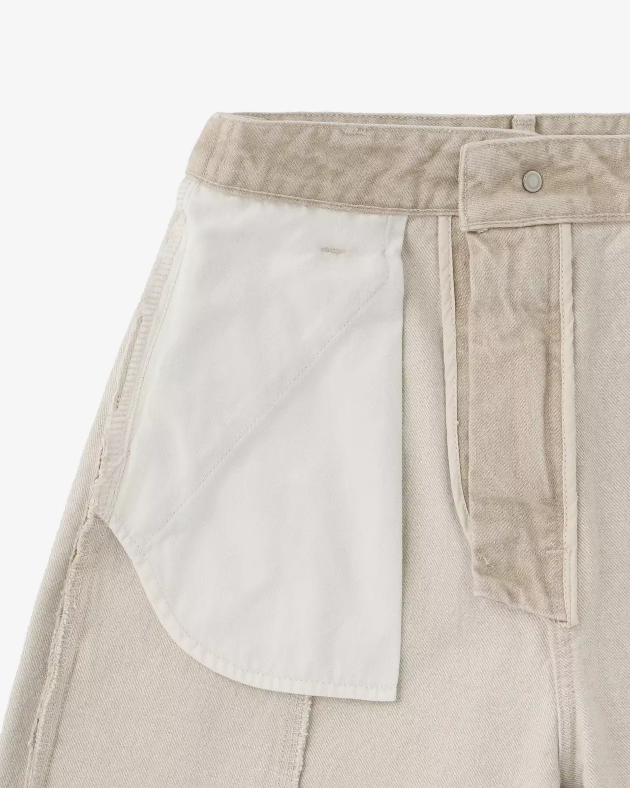 WOMEN | Panel Curve Jeans 13.5oz Beige,BEIGE, large image number 8