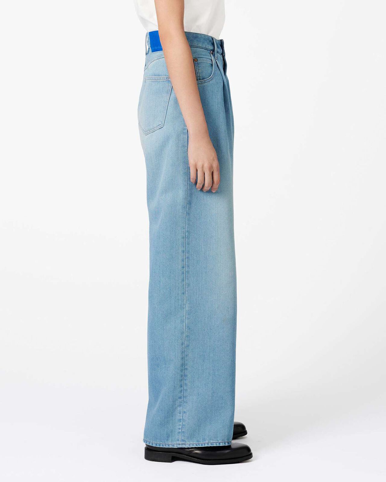 Light Wide Jeans 9oz Light Indigo,LIGHT INDIGO, large image number 1