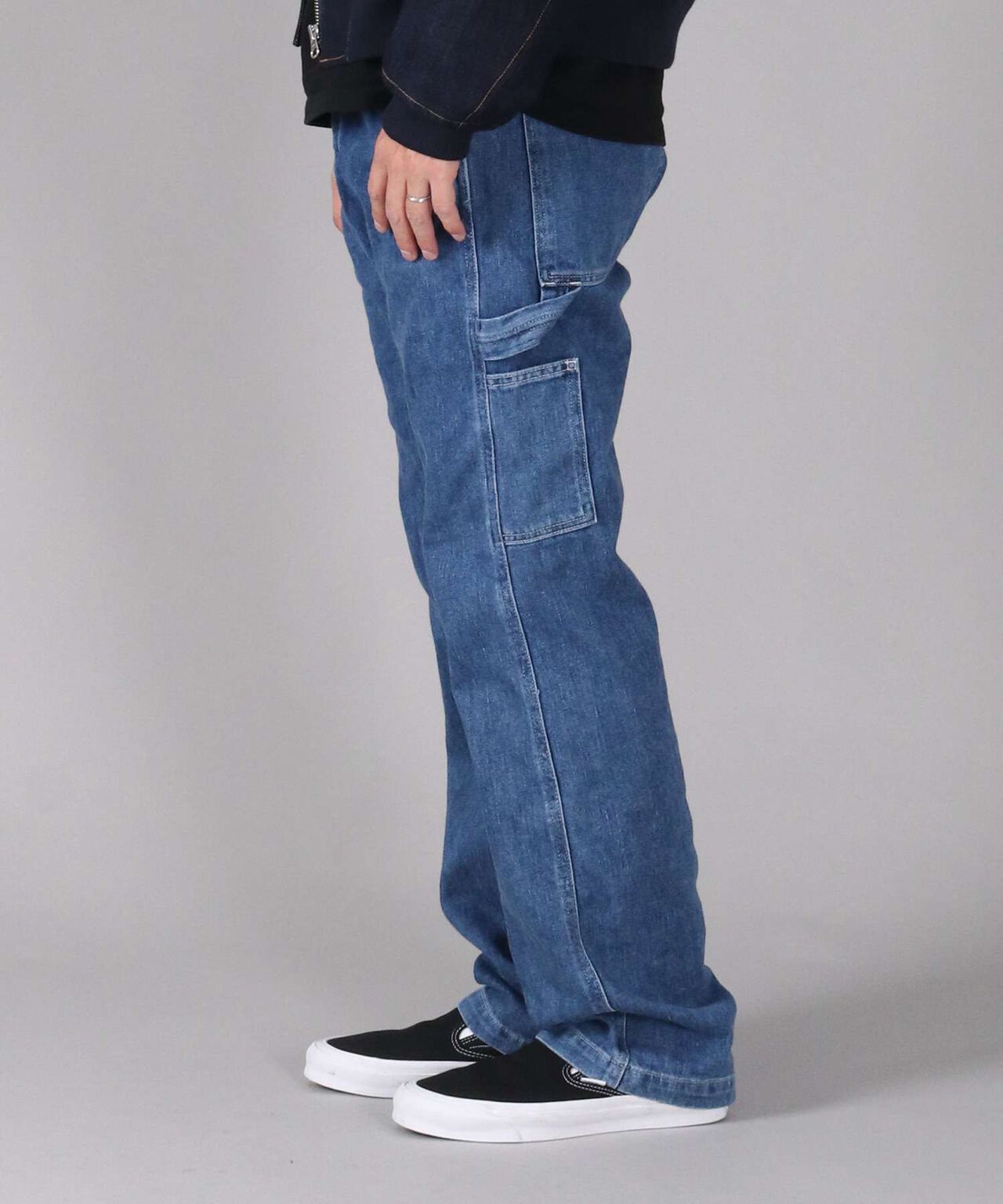 11oz Denim Smooth Painter Pants,MEDIUM INDIGO, large image number 1