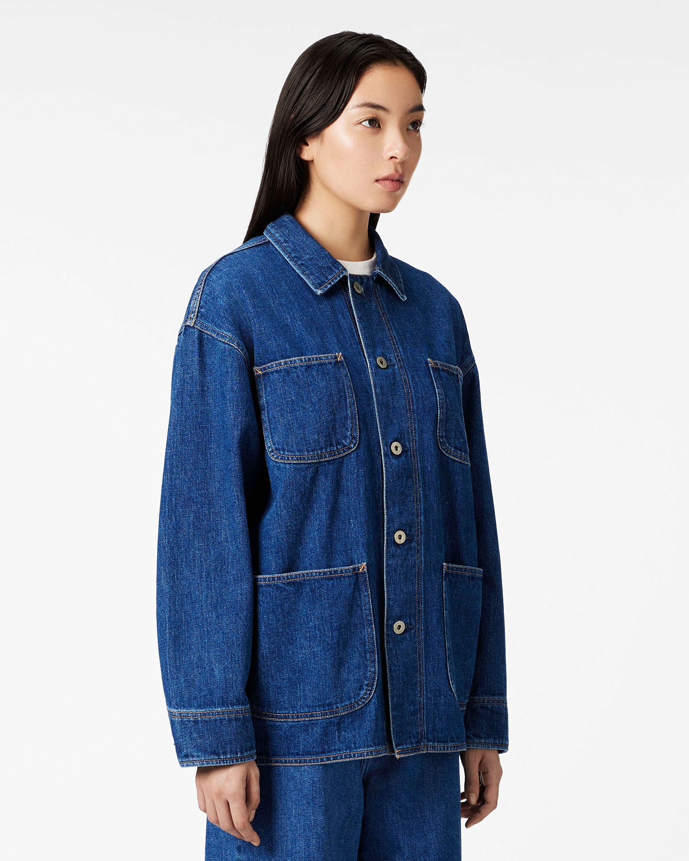 WOMEN | Selvedge Coveralls 12oz Medium Indigo