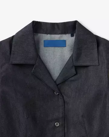 WOMEN | Light Denim Compact Shirt 7oz Rigid,RIGID, large image number 7