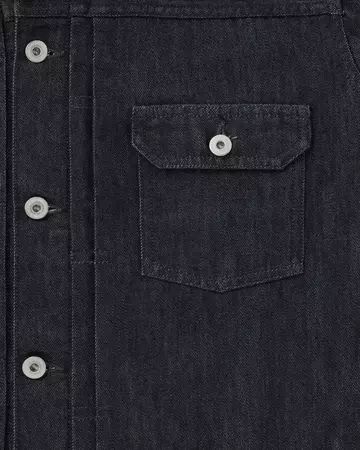 MEN | Light Type 2 Denim Jacket 9oz Black,BLACK, large image number 5
