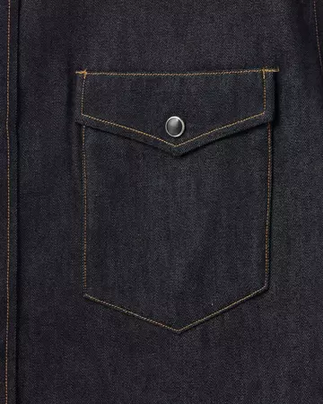 WOMEN | Light Denim Western Shirt 7oz Rigid,RIGID, large image number 8