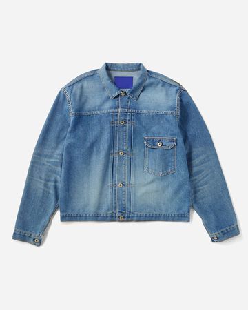 Light Type 1 Denim Jacket 9oz Medium Indigo,MEDIUM INDIGO, small image number 4