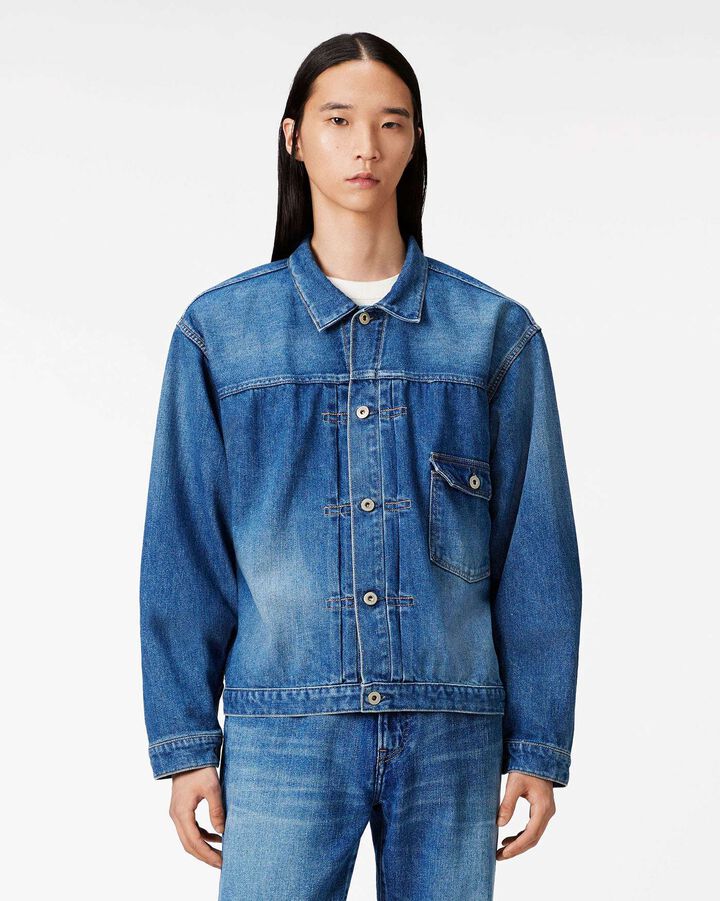 Smooth Type 1 Denim Jkt 9oz Medium Indigo,, medium
