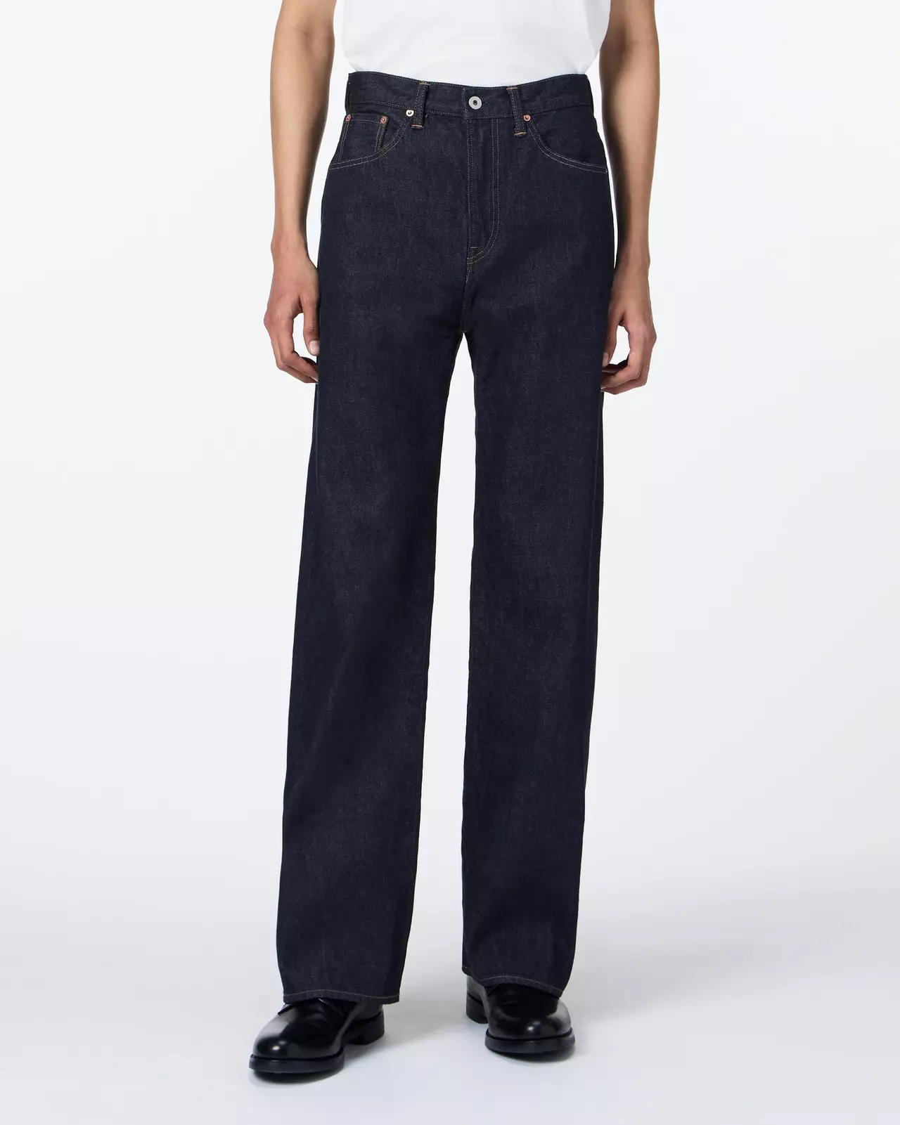 MEN | Selvedge Wide Jeans 12oz,INDIGO, large image number 0