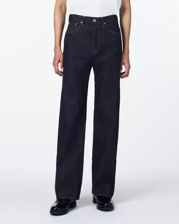 MEN | Selvedge Wide Jeans 12oz,INDIGO, large image number 0