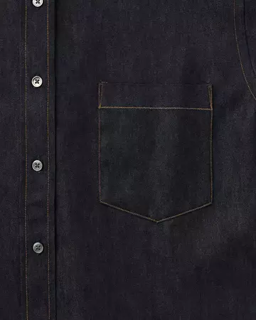 WOMEN | Light Denim Relax Shirt 7oz Rigid,RIGID, large image number 8