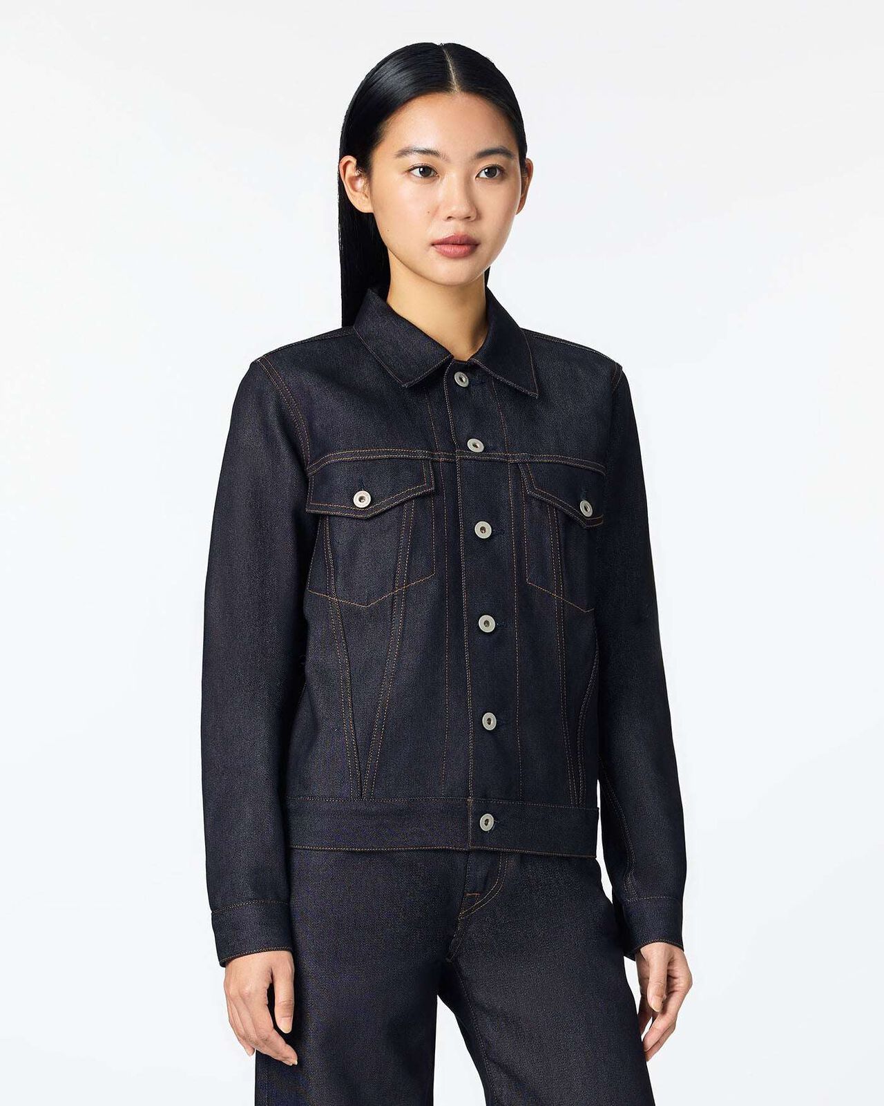 WOMEN | Light Denim Jacket 9oz Rigid,RIGID, large image number 1