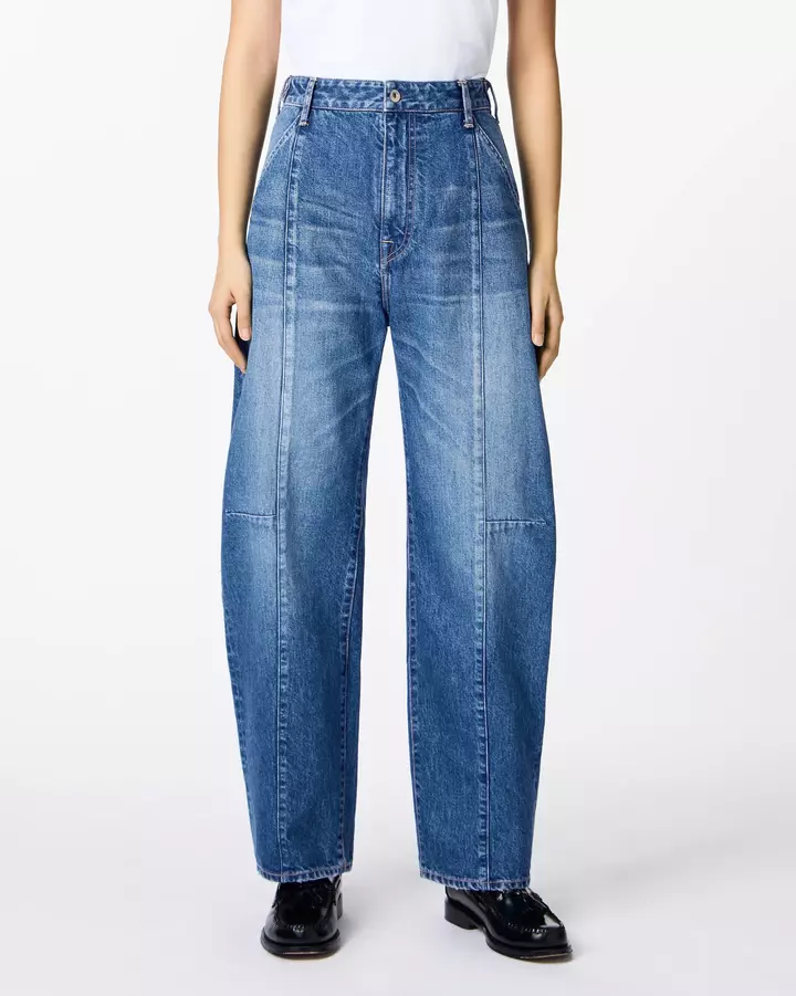 WOMEN | Panel Curve Jeans 11oz Medium Indigo