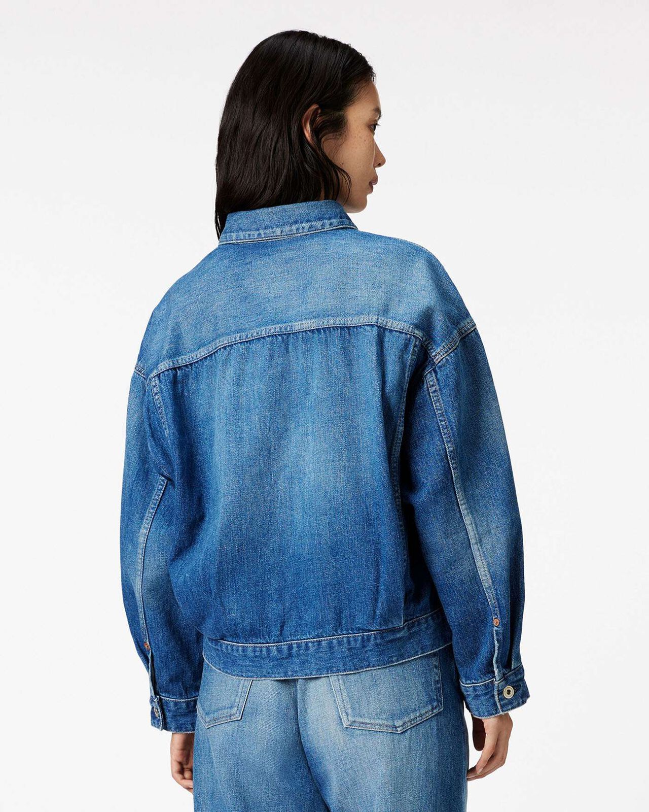 Selvedge Denim Jacket 12oz Medium Indigo,MEDIUM INDIGO, large image number 2