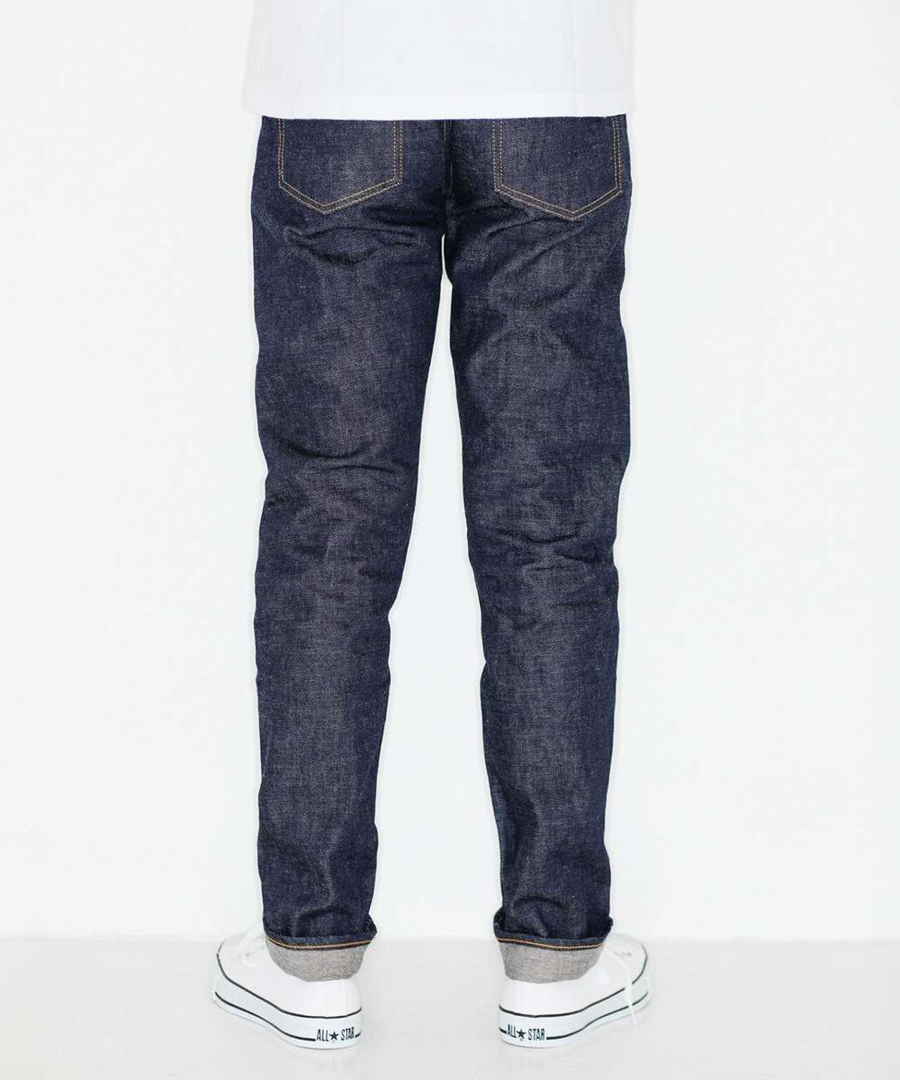 J304 CIRCLE Straight 12.5oz African Cotton Vintage Selvedge Jeans,INDIGO, large image number 2