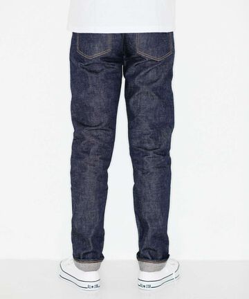 J304 CIRCLE Straight 12.5oz African Cotton Vintage Selvedge Jeans,INDIGO, small image number 2