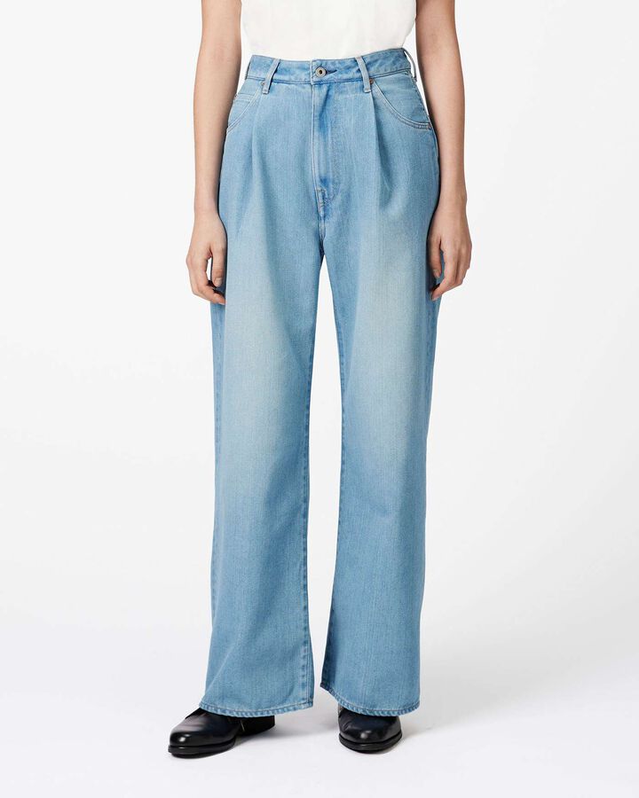 Light Wide Jeans 9oz Light Indigo,, medium
