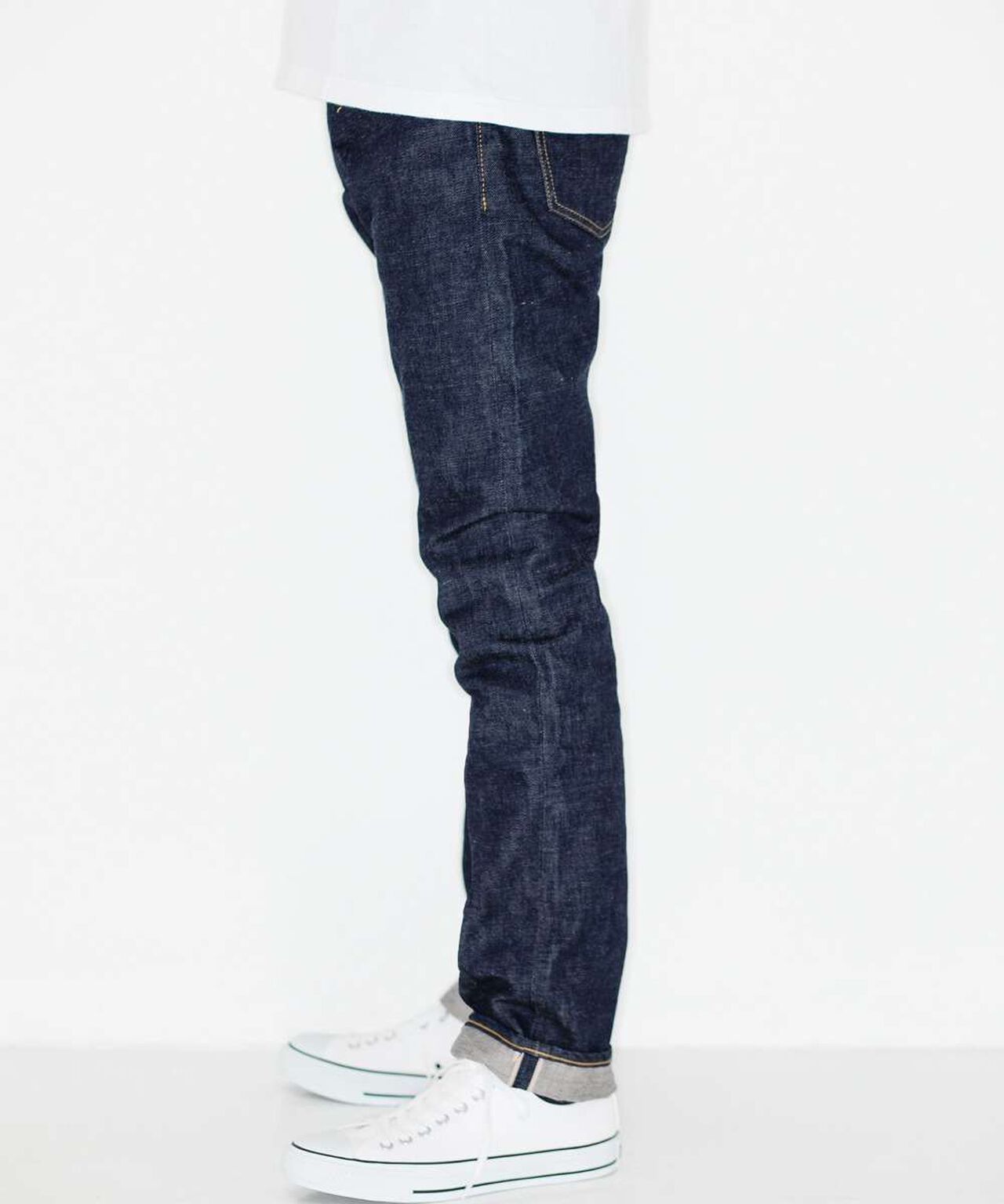 J301 CIRCLE Straight 14.8oz American Cotton Vintage Selvedge Jeans,INDIGO, large image number 1