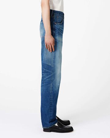 Vintage Straight Jeans 12oz Medium Indigo,MEDIUM INDIGO, small image number 1