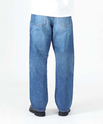 J501_MID 14.8oz Loose Selvedge Jeans (Aging Wash),MEDIUM INDIGO, small image number 4