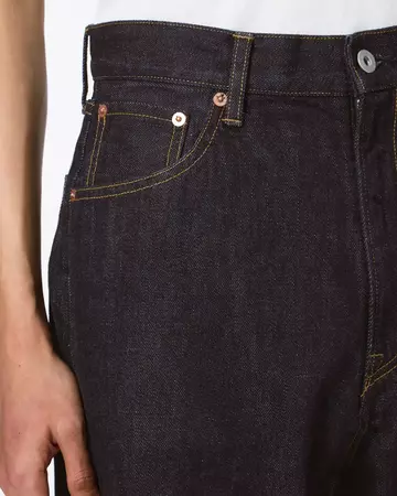 MEN | Selvedge Loose Jeans 14oz,INDIGO, large image number 3