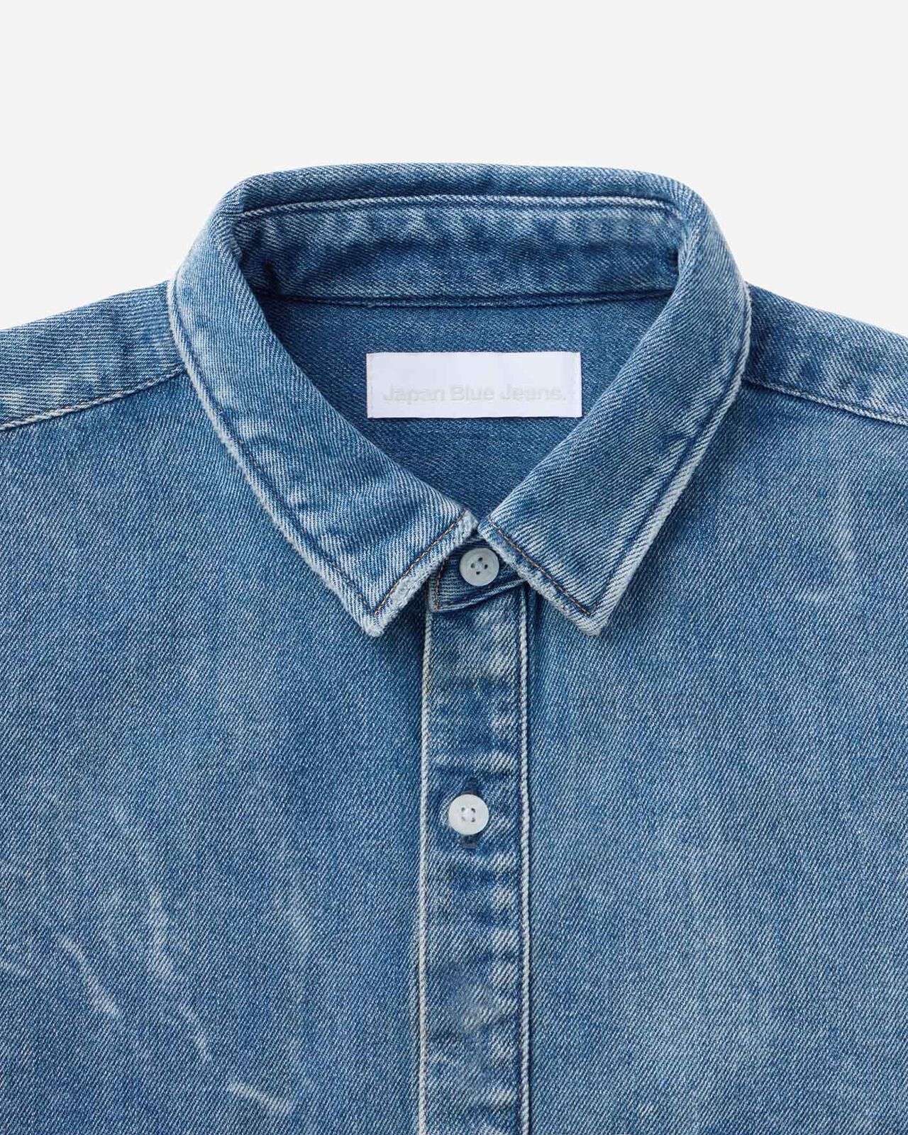 MEN | Light Relax Fit L/S Shirt 9oz Medium Indigo,MEDIUM INDIGO, large image number 6