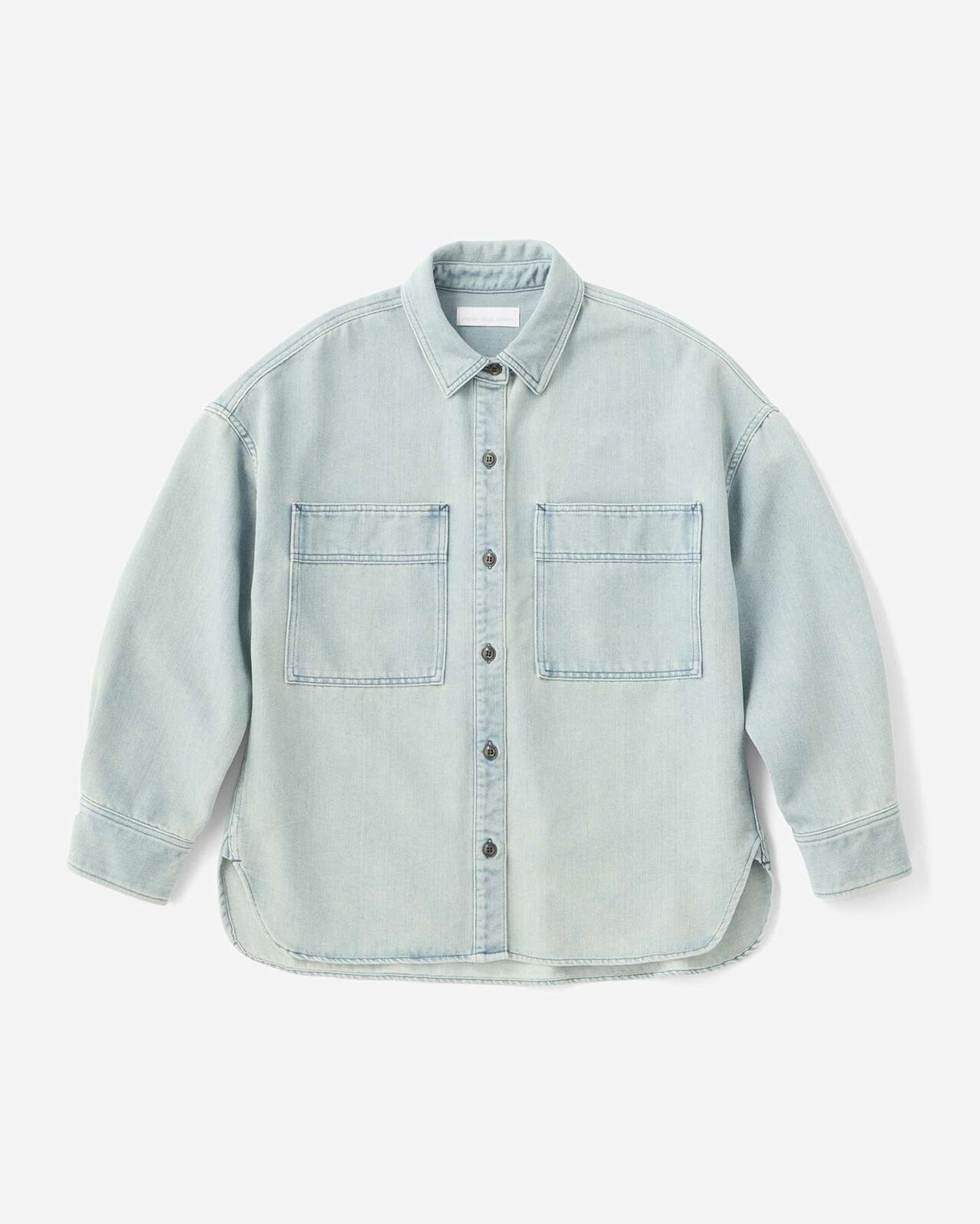 Light Denim Shirt 9oz,LIGHT INDIGO, large image number 3