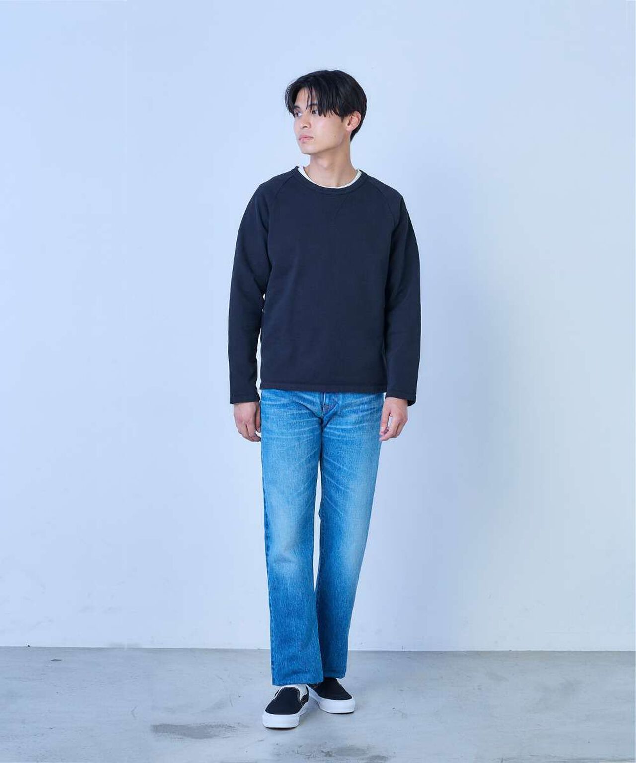 J401_MID 14.8oz US Cotton Selvedge Jeans (Aging Wash),, large image number 12
