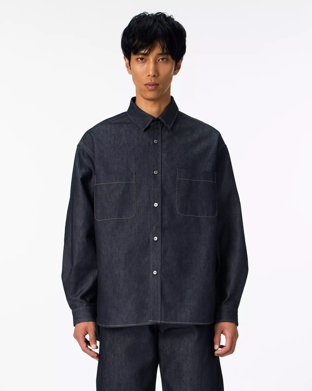 MEN | Light Denim Relax Shirt 7oz Rigid,RIGID, large image number 5
