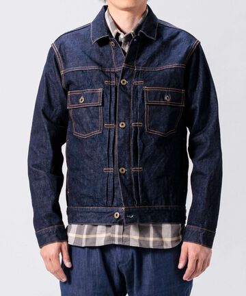 14.8oz Type 2 Denim Jacket,INDIGO, small image number 11