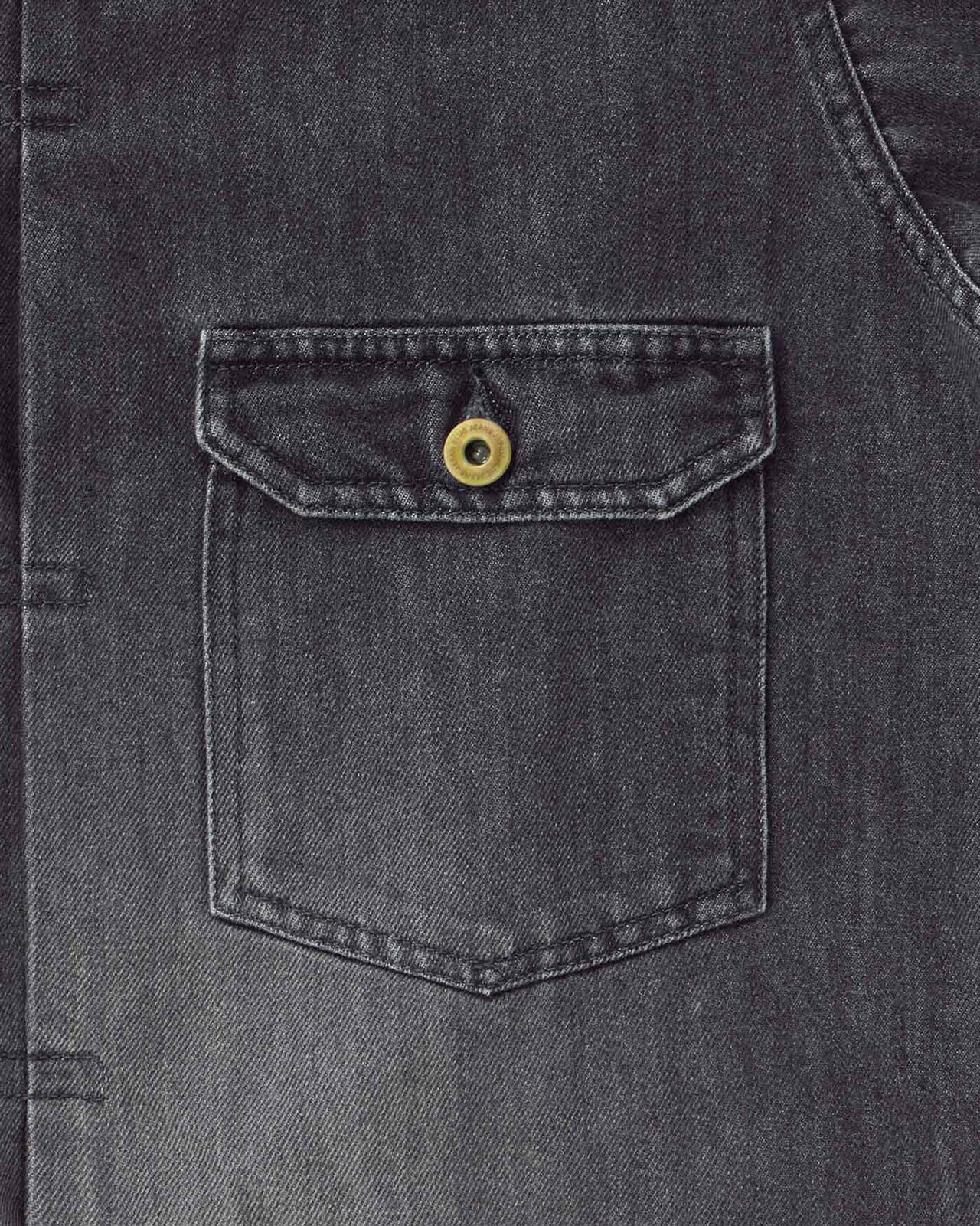 MEN | Light Type 1 Denim Jacket 9oz Washed Black,WASHED BLACK, large image number 5