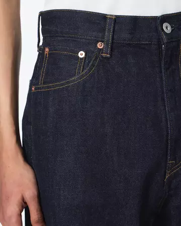 MEN | Selvedge Loose Jeans 12oz,INDIGO, large image number 3