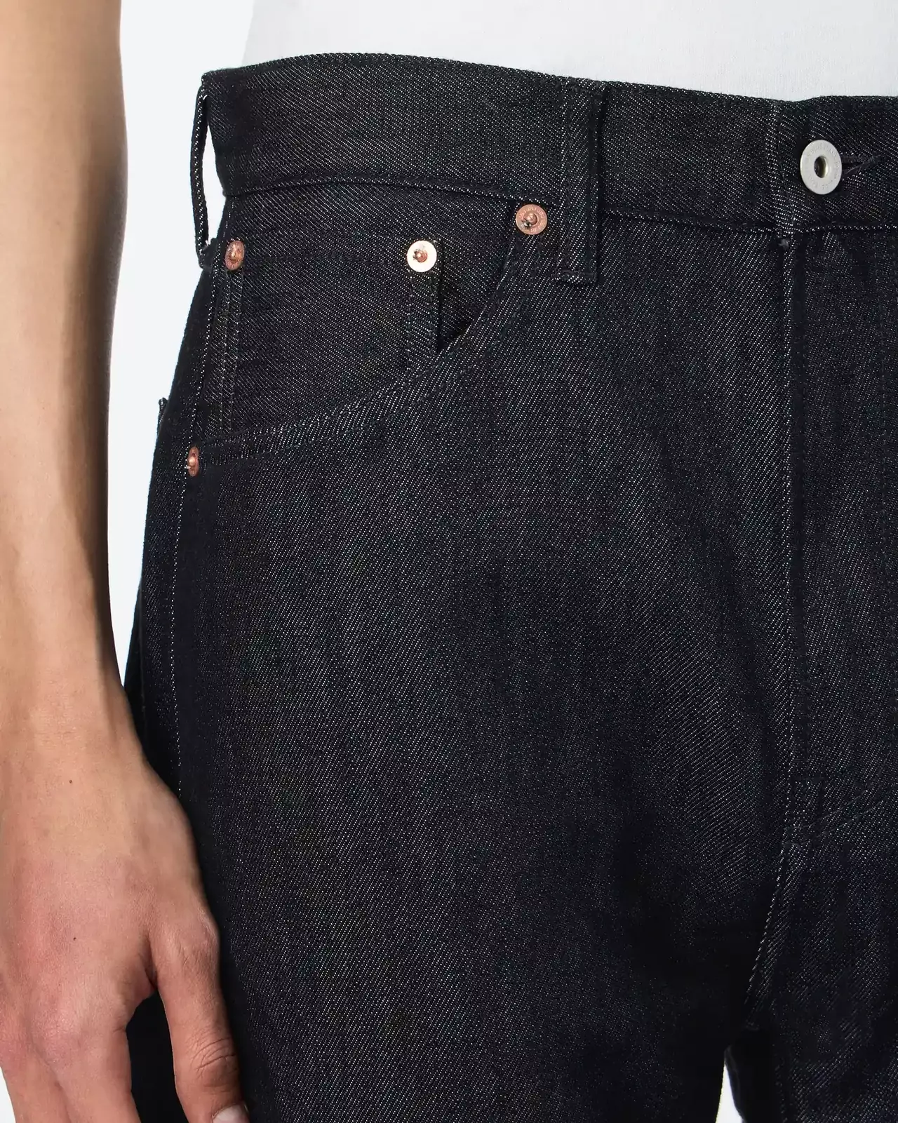 MEN | Light Wide Jeans 9oz Black,BLACK, large image number 3