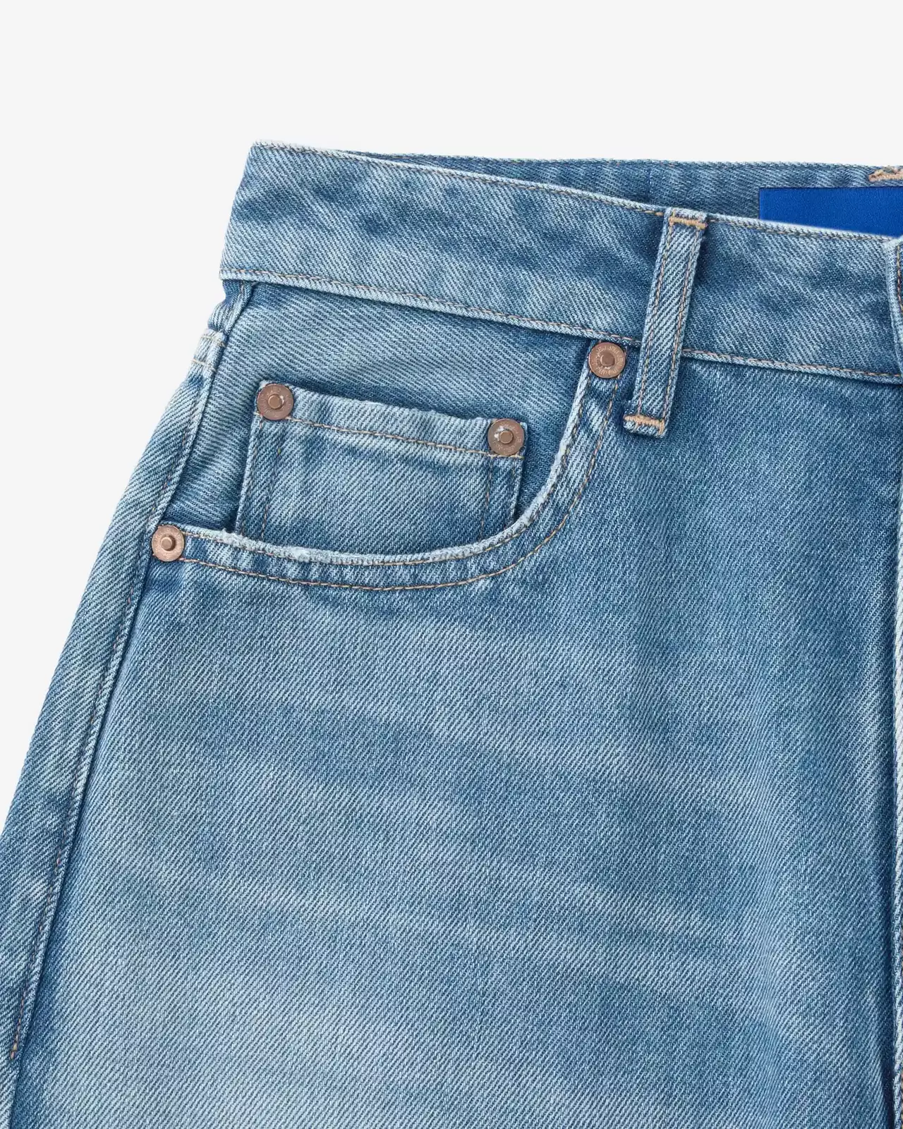 WOMEN | Light Loose Jeans 9oz Medium Indigo,MEDIUM INDIGO, large image number 9