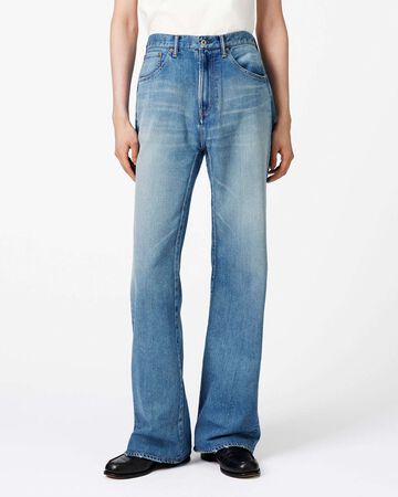 Light Flare Jeans 9oz Medium Indigo,MEDIUM INDIGO, small image number 0