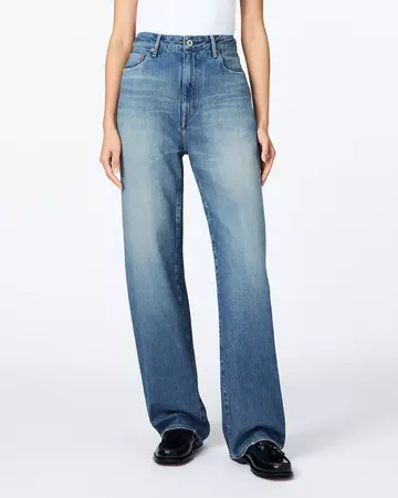 WOMEN | Selvedge Straight Jeans 12oz Medium Indigo,MEDIUM INDIGO, large image number 0