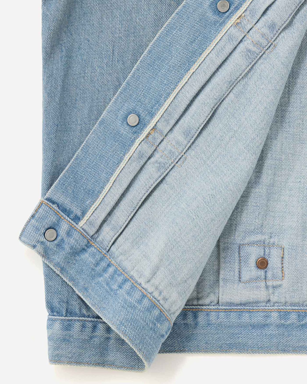 MEN | ReDESIGN Type 1 Denim Jacket 12oz Light Indigo,LIGHT INDIGO, large image number 7