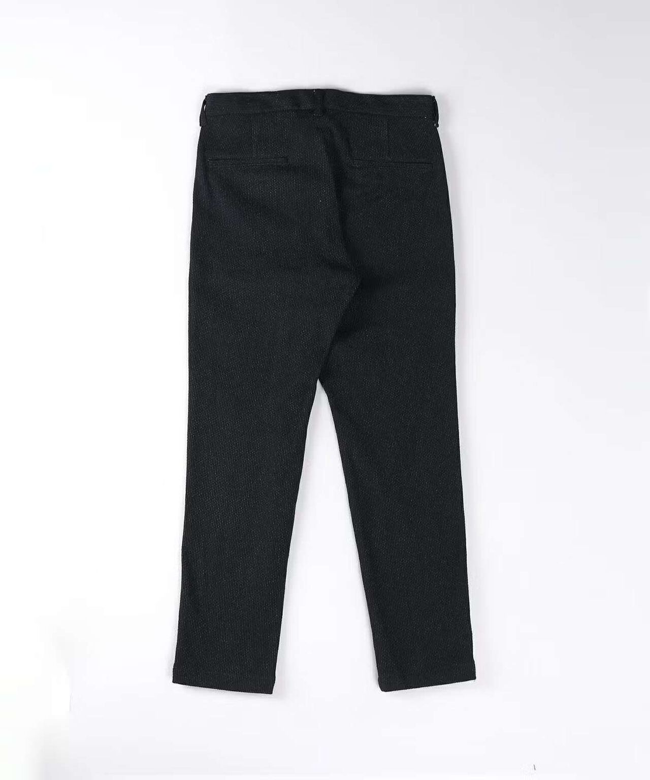 Sashiko Black Easy Tapered Pants,BLACK, large image number 6