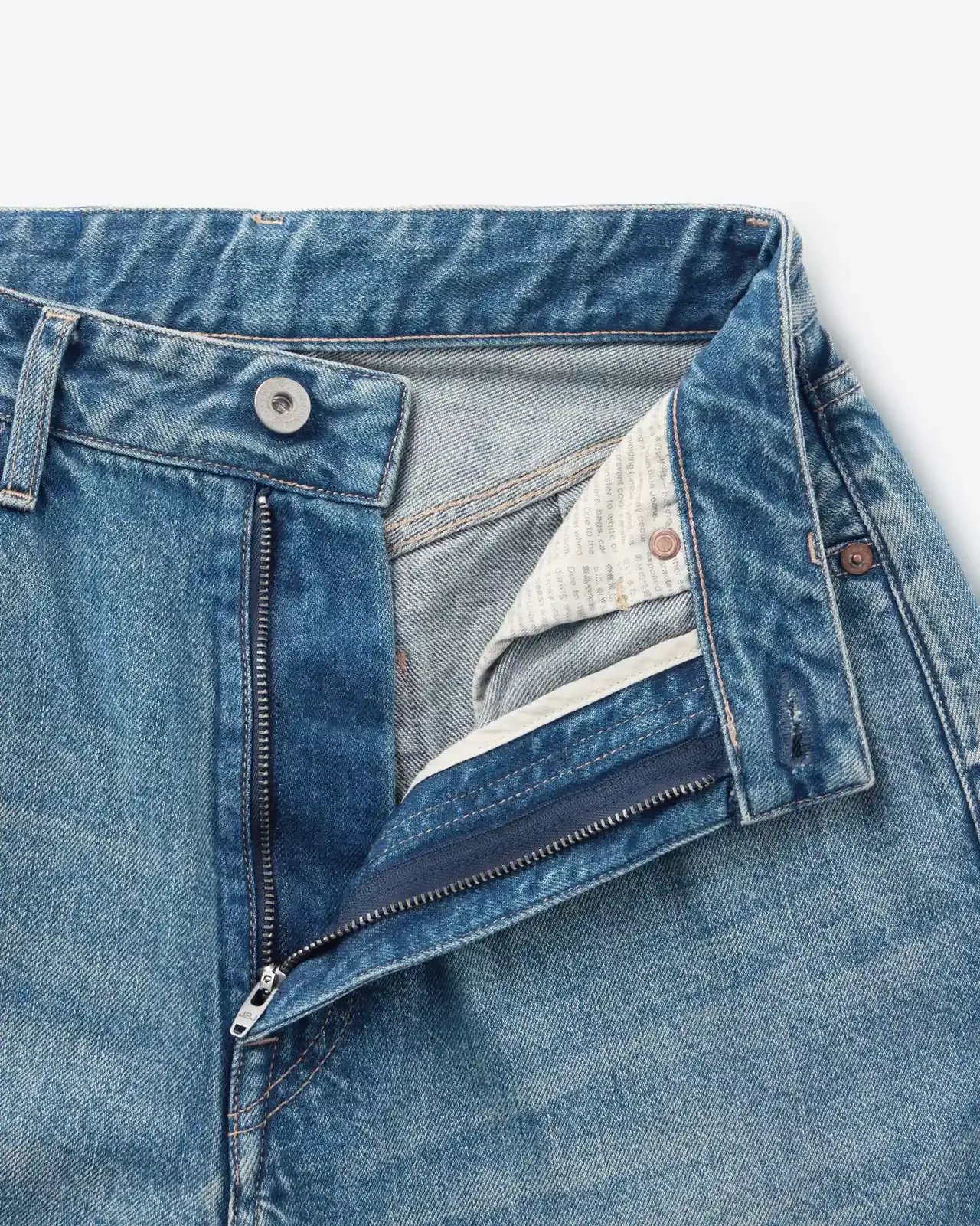WOMEN | Damage Loose Jeans 11oz Medium Indigo,MEDIUM INDIGO, large image number 5
