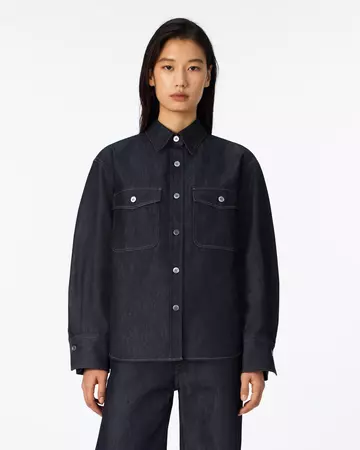 WOMEN | Light Denim Work Shirt 7oz Rigid,RIGID, large image number 4