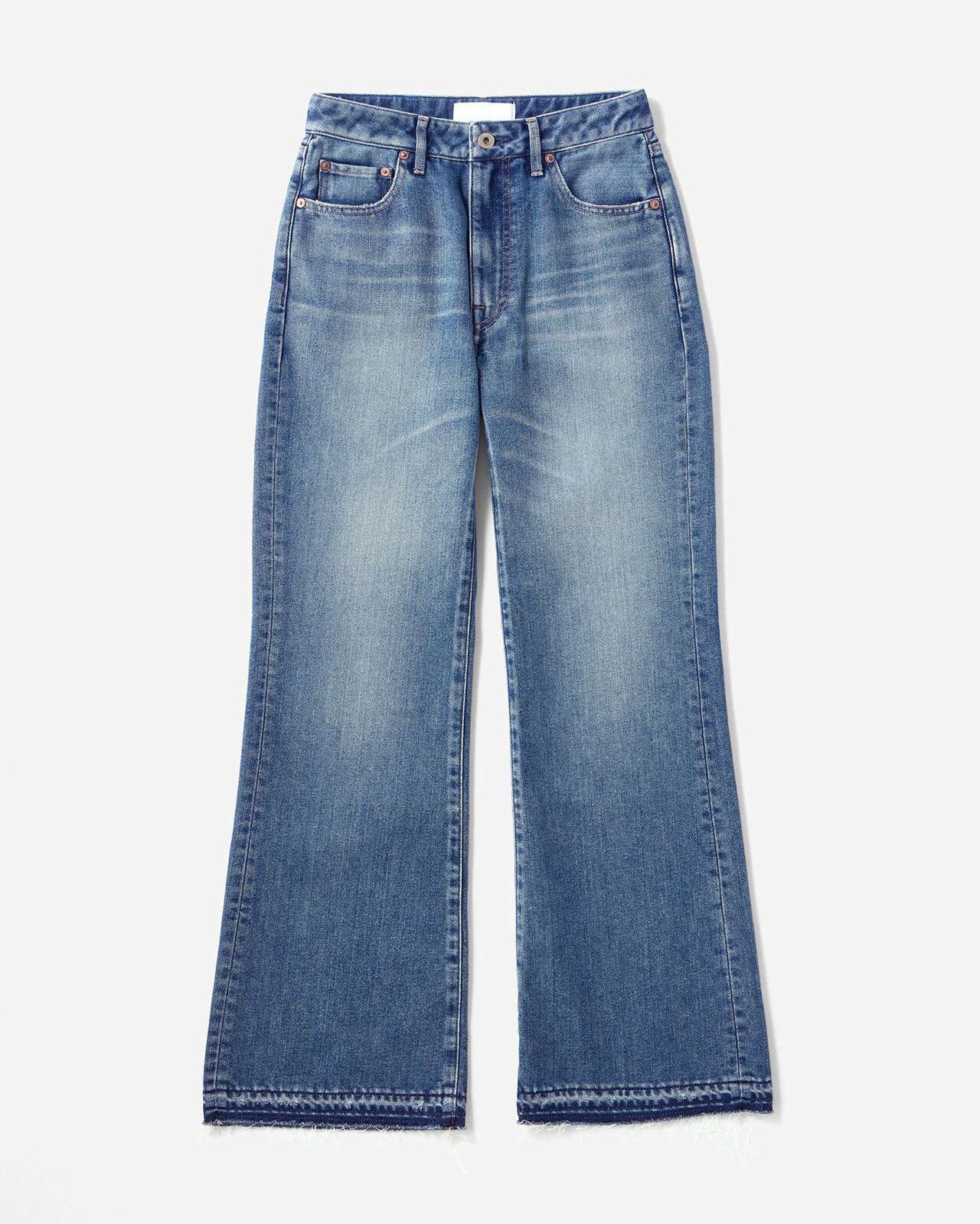 Light Flare Jeans 9oz Medium Indigo,MEDIUM INDIGO, large image number 4