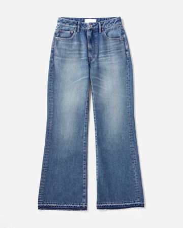 Light Flare Jeans 9oz Medium Indigo,MEDIUM INDIGO, small image number 4