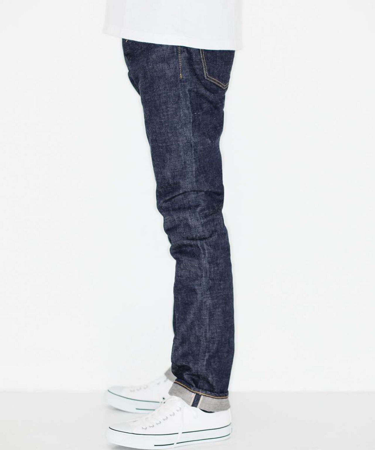 J304 CIRCLE Straight 12.5oz African Cotton Vintage Selvedge Jeans,INDIGO, large image number 1