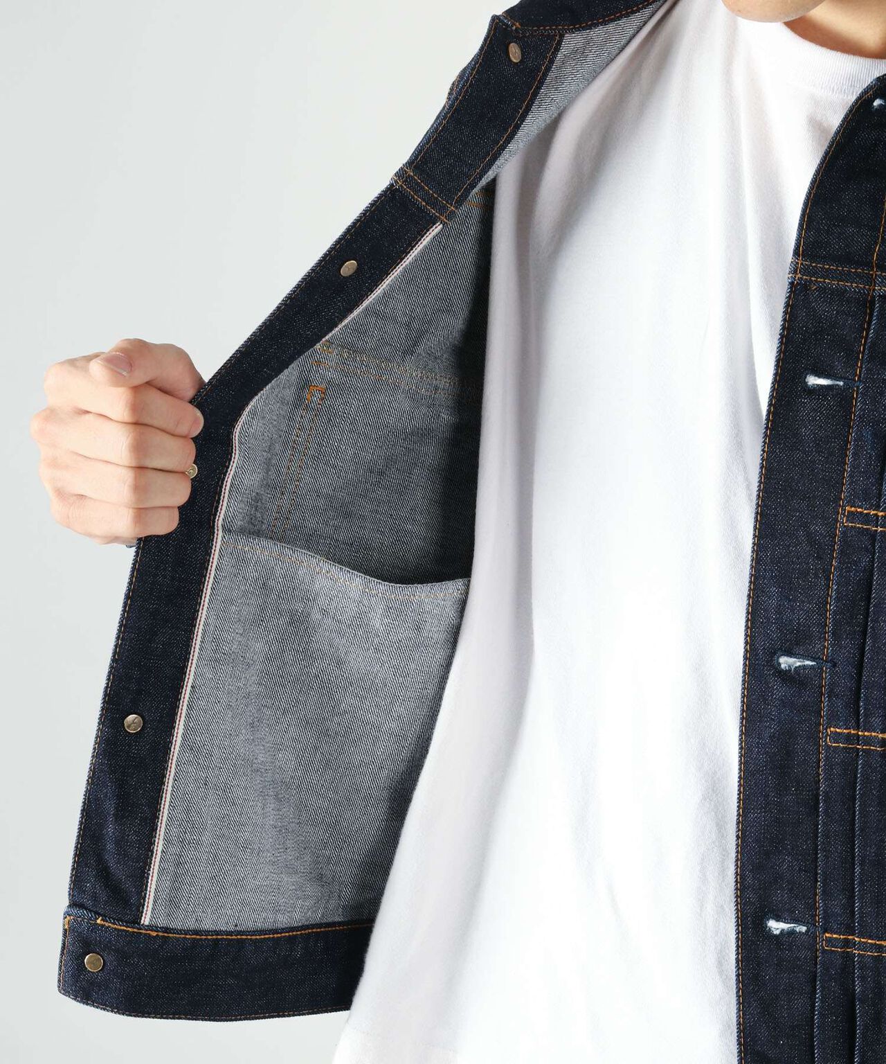 14.8oz Type 2 Denim Jacket,INDIGO, large image number 6