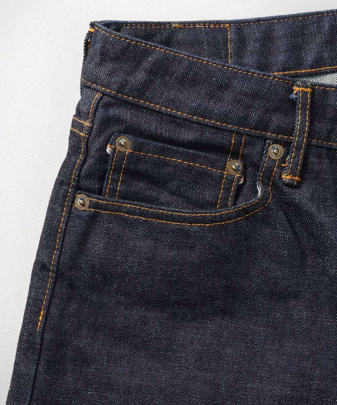J201 14.8oz US Cotton Tapered Selvedge Jeans,INDIGO, large image number 4