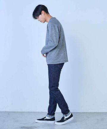 J201 CIRCLE Tapered 14.8oz American Cotton Vintage Selvedge Jeans,INDIGO, small image number 8